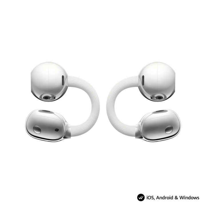 Безжични слушалки Huawei FreeClip 2 Robin-T10, Open-ear, Bluetooth 6.0, IP57 Водоустойчиви, Бял - 6942103169441 - 2