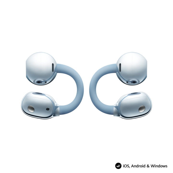 Слушалки Huawei FreeClip 2, Open-ear, Bluetooth 6.0, 9 часа батерия, Blue - 6942103169458 - 2