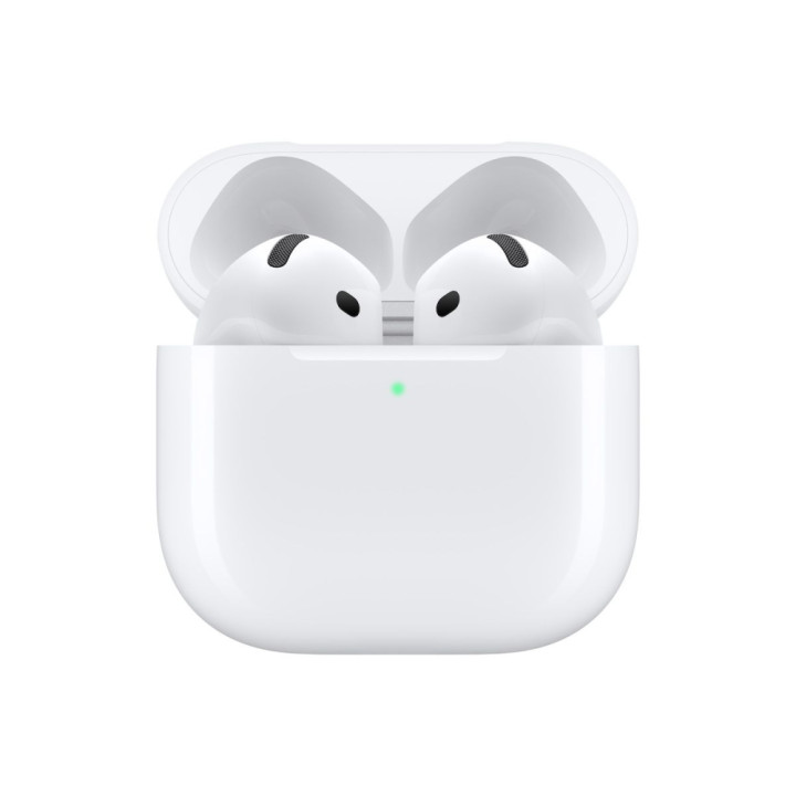 Слушалки Apple AirPods 4, Bluetooth 5.3, Active Noise Cancellation, IP54, Бяли - MXP93ZM/A - 2