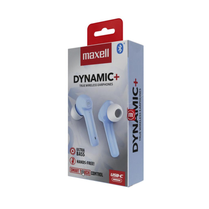 Bluetooth слушалки MAXELL Dynamic, True Wireless, In-Ear, Сини - ML-AH-TWS-DYNAMIC-BLUE - 2