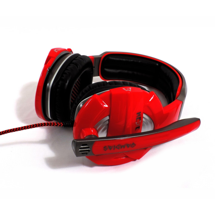 Жични геймърски слушалки Gamdias HEBE GHS2300-USB, Red/Black - GHS2300-USB - 2