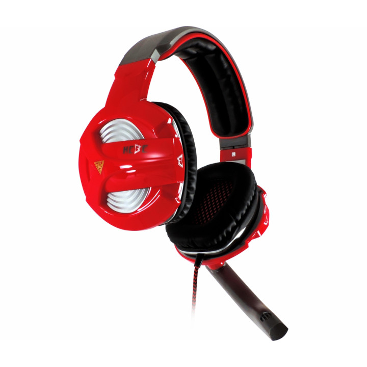 Жични геймърски слушалки Gamdias HEBE GHS2300-USB, Red/Black - GHS2300-USB - 5