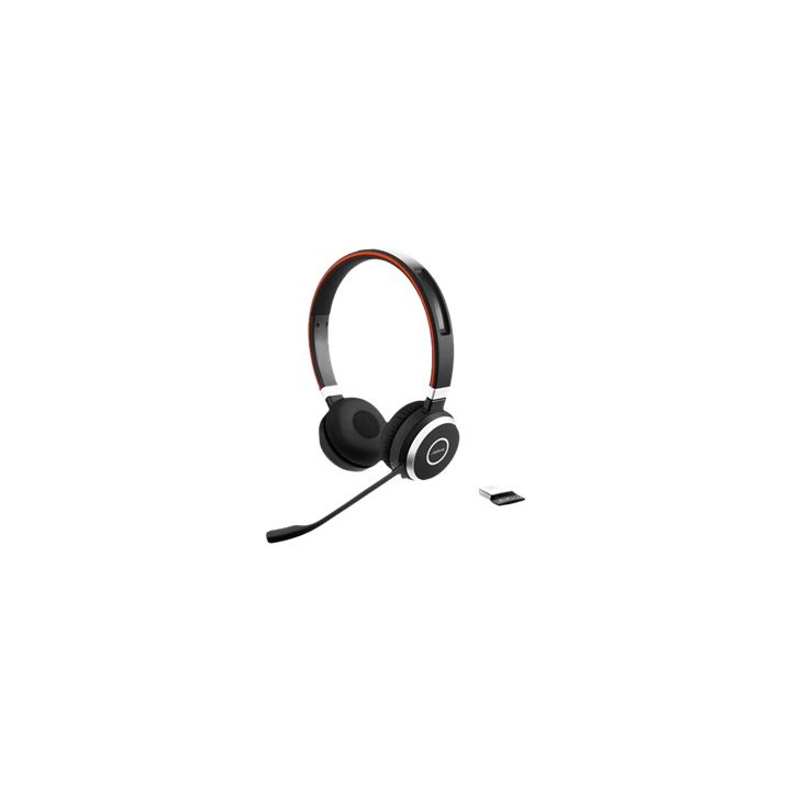 Слушалки Jabra Evolve 65 SE MS, On-ear Bluetooth Stereo, USB адаптер - 6599-833-309 - 1