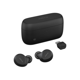 Безжични слушалки Jabra Evolve2 Buds MS, True wireless in-ear, Bluetooth 5.2, активна шумоизолация, USB-C - 20797-999-899 - 1