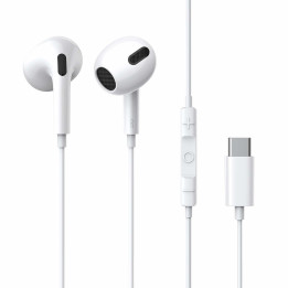 Слушалки Baseus Encok C17, USB Type-C, с микрофон, бели - NGCR010002 - 1