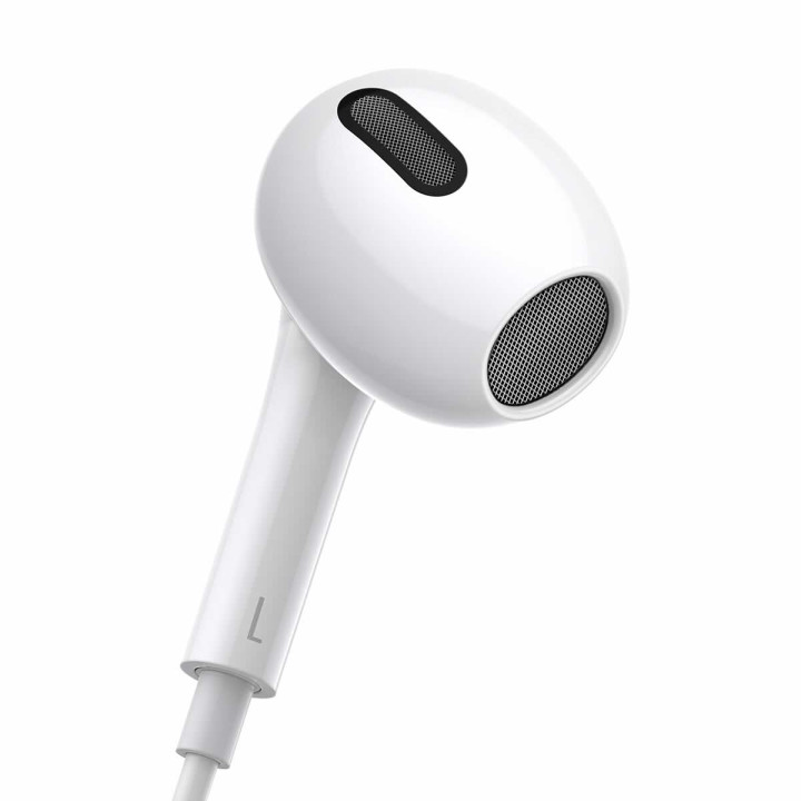 Слушалки Baseus Encok C17, USB Type-C, с микрофон, бели - NGCR010002 - 3