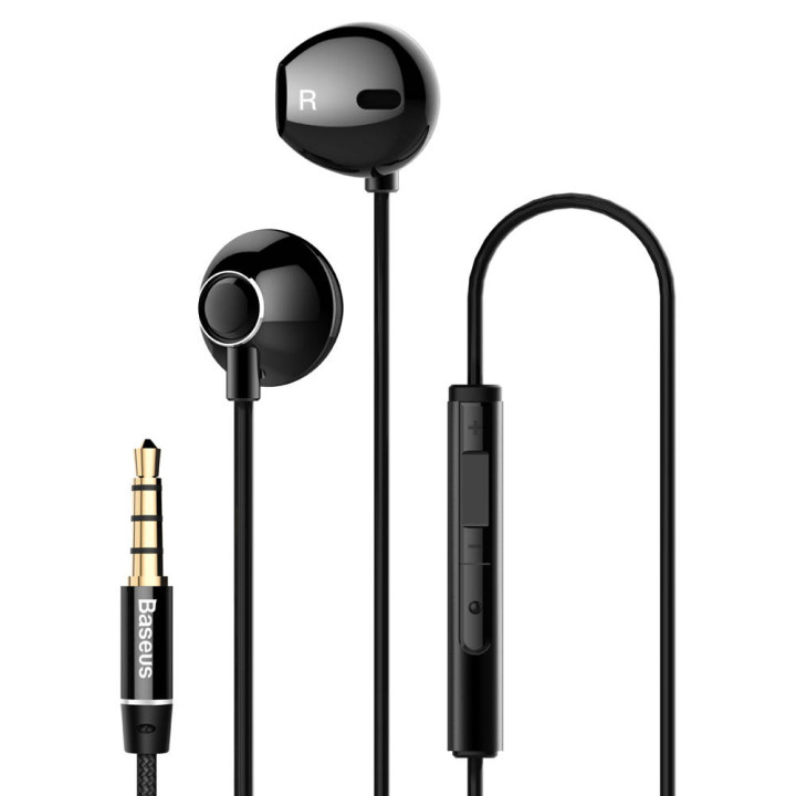 Слушалки Baseus Encok H06, jack 3.5mm, с микрофон, черни - NGH06-01 - 1