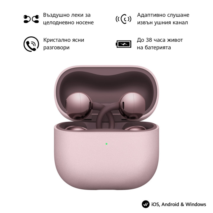 Безжични слушалки Huawei FreeClip 2 Robin-T11, Open-ear, Bluetooth 6.0, IP57, 9h батерия - 6942103181979 - 1