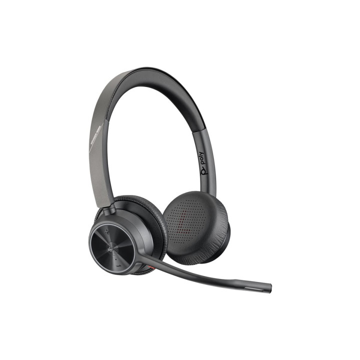 Безжична геймърска слушалка HP Poly Voyager 4320, Bluetooth 5.1, USB-C, Microsoft Teams сертифицирана - 77Z30AA - 1