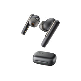 Безжични слушалки HP Poly Voyager Free 60 UC, Carbon Black, Bluetooth 5.3, ANC, 24ч разговори - 7Y8L8AA - 1