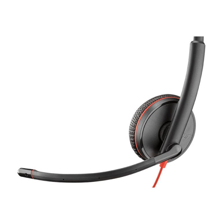 Слушалки HP Poly Blackwire 3225, Стерео USB-C 3.5mm - 8X229AA - 3