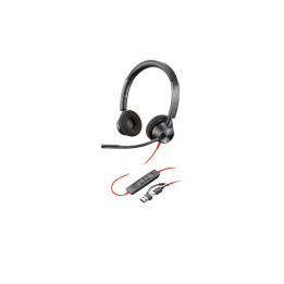 Слушалки HP Poly Blackwire 3320, стерео, USB-C, шумоподавяне, Microsoft Teams сертифицирани - 8X220AA - 1