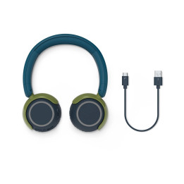 Безжични детски слушалки Philips Kids, Bluetooth 5.4, Crystal Teal, 45h автономия - TAK4200CT/00 - 1
