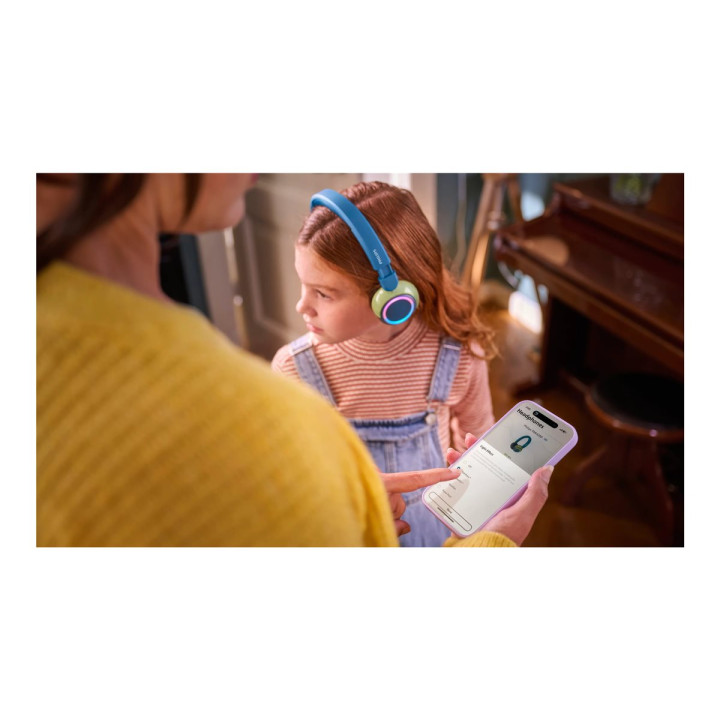 Безжични детски слушалки Philips Kids, Bluetooth 5.4, Crystal Teal, 45h автономия - TAK4200CT/00 - 4