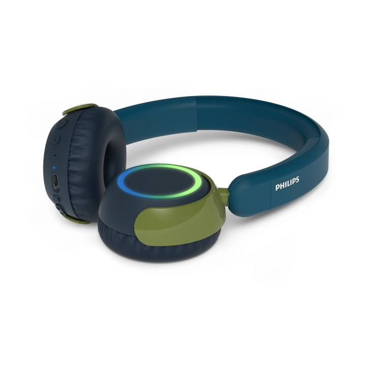 Безжични детски слушалки Philips Kids, Bluetooth 5.4, Crystal Teal, 45h автономия - TAK4200CT/00 - 6