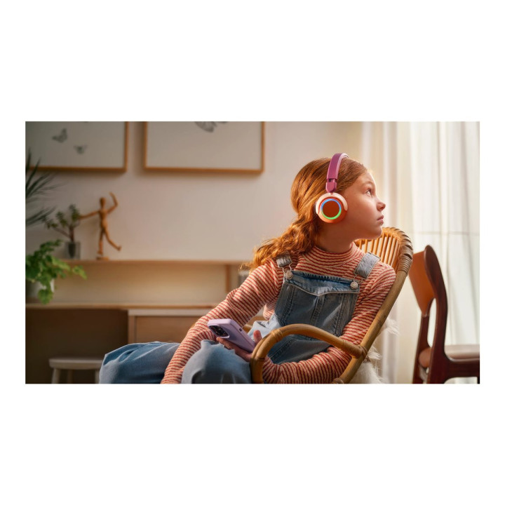 Безжични слушалки Philips Kids, Bluetooth 5.4, 85dB ограничение, 45h батерия, магента - TAK4200MP/00 - 2