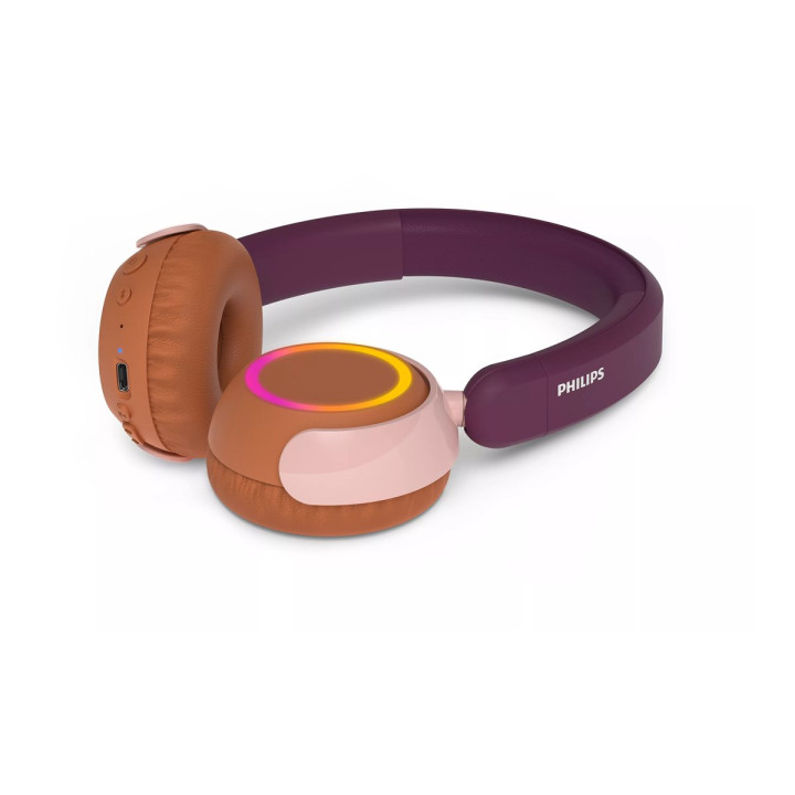Безжични слушалки Philips Kids, Bluetooth 5.4, 85dB ограничение, 45h батерия, магента - TAK4200MP/00 - 5