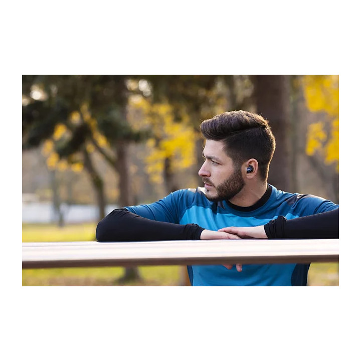 Безжични слушалки Philips Action Fit, IPX5 водоустойчиви, Bluetooth 5.0, 6 часа работа - TAST702BK - 2