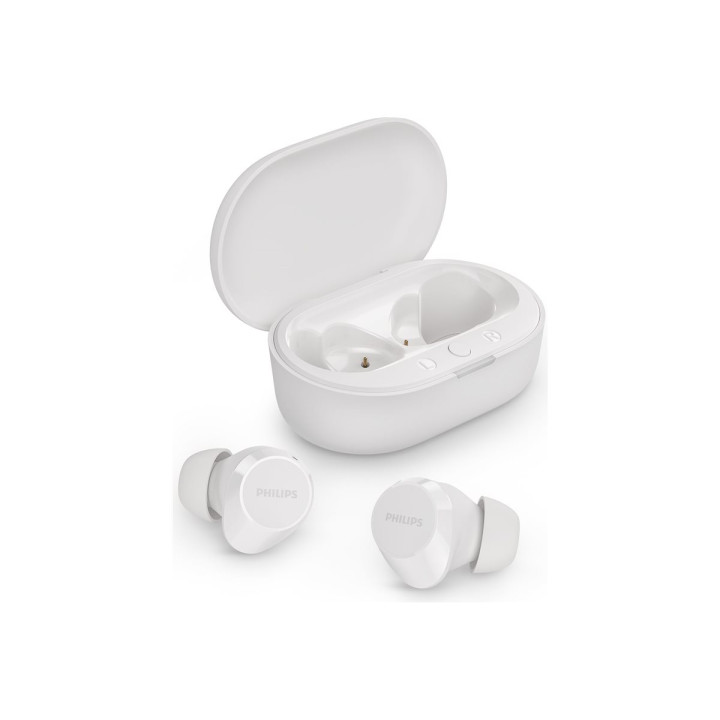 Безжични слушалки Philips 1000 series, Bluetooth 5.3, IPX4, бели - TAT1209WT/00 - 2