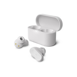 Безжични слушалки Philips TAT3509WT, IPX4, Bluetooth 5.3, 24 часа време на работа, Бели - TAT3509WT/00 - 1