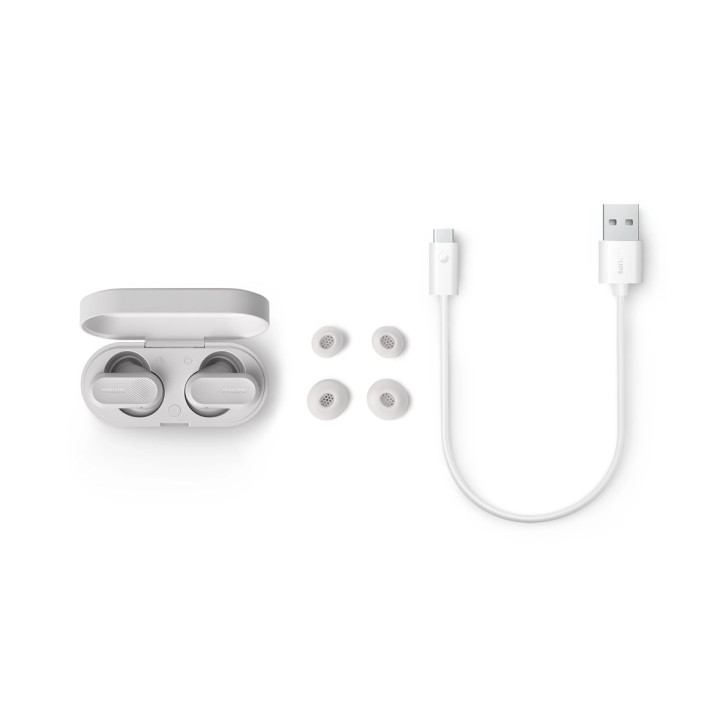 Безжични слушалки Philips TAT3509WT, IPX4, Bluetooth 5.3, 24 часа време на работа, Бели - TAT3509WT/00 - 5