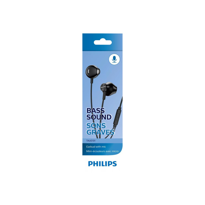 Слушалки Philips TAUE101BK, 14.2mm драйвери, отворена конструкция, черни - TAUE101BK/00 - 2