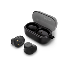 Bluetooth слушалки Philips TAT2149BK, вътрешноушни истински безжични - TAT2149BK/00 - 1