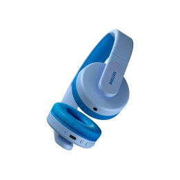 Bluetooth слушалки PHILIPS Kids, 85dB максимална сила, сини - TAK4206BL - 1