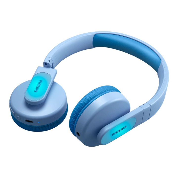 Bluetooth слушалки PHILIPS Kids, 85dB максимална сила, сини - TAK4206BL - 6