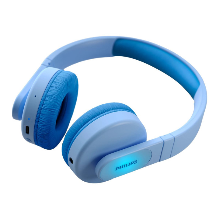 Bluetooth слушалки PHILIPS Kids, 85dB максимална сила, сини - TAK4206BL - 8
