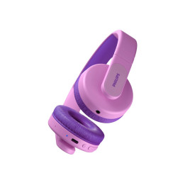 Bluetooth слушалки PHILIPS Kids, розова, максимален звук 85 dB, Bluetooth 5.0, до 28 часа автономия - TAK4206PK - 1