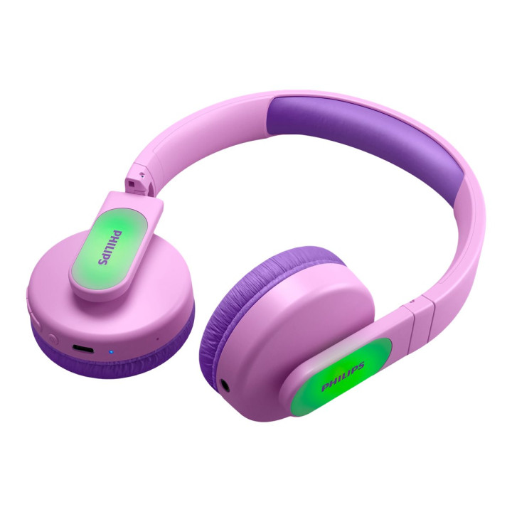 Bluetooth слушалки PHILIPS Kids, розова, максимален звук 85 dB, Bluetooth 5.0, до 28 часа автономия - TAK4206PK - 8