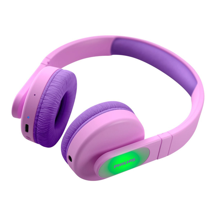 Bluetooth слушалки PHILIPS Kids, розова, максимален звук 85 dB, Bluetooth 5.0, до 28 часа автономия - TAK4206PK - 9
