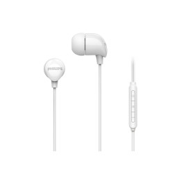 Слушалки Philips TAE2146WT, 8.6mm динамични драйвери, 10mm мембрана, 20-20000Hz, Jack 3.5mm, бели - TAE2146WT/00 - 1