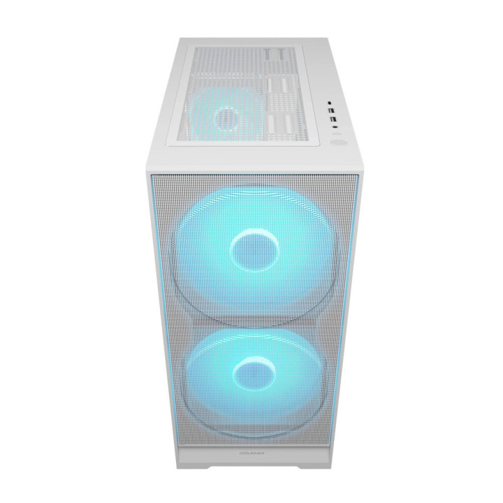 Кутия за компютър Cougar AIRFACE 180, Mid Tower, White - CGR-5VA4W-RGB