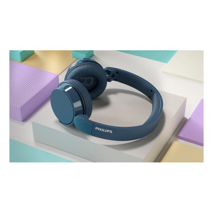 Безжични слушалки PHILIPS TAH4209, над ухото, затворени, Bluetooth 5.3, 32 Ohm, микрофон, синие - TAH4209BL/00 - 4