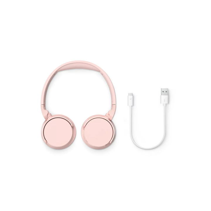 Безжични слушалки PHILIPS TAH4209, 32mm говорители, Bluetooth 5.3, 55 часа автономия, розови - TAH4209PK/00 - 6