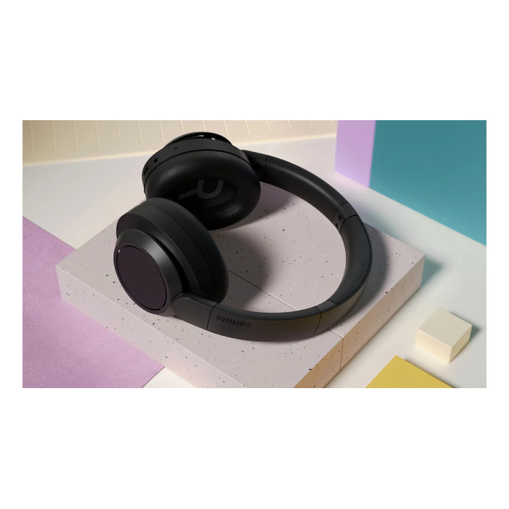 Безжични слушалки PHILIPS TAH6509BK, Over-ear, Bluetooth 5.3, Hybrid ANC, 70h батерия - TAH6509BK/00 - 4