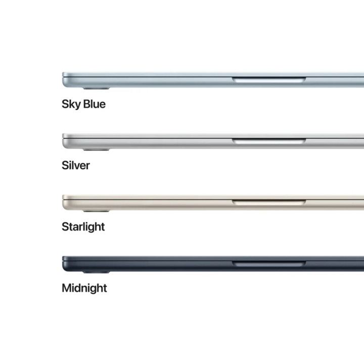 Лаптоп Apple MacBook Air 13, 13.6" Retina IPS 2560x1664, Apple M5 10-Core 4.40 GHz, 16GB LPDDR5X, 1TB SSD, macOS - MDH84ZE/A - 3
