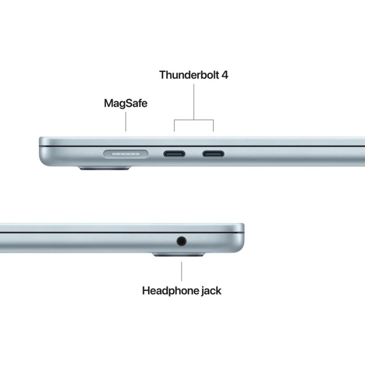 Лаптоп Apple MacBook Air, 15.3" IPS 2880x1864, Apple M5 (10-Core), 24GB LPDDR5X, 1TB SSD, macOS - MDVU4ZE/A - 4