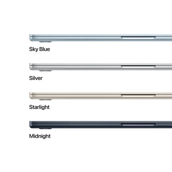 Лаптоп Apple MacBook Air 15, 15.3" IPS 2880x1864, Apple M5 10-Core, 16GB LPDDR5X, 1TB SSD, macOS - MDVA4ZE/A - 3