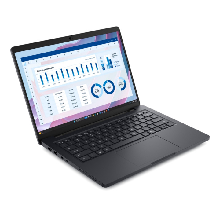 Лаптоп Dell Pro Max 14 MC14255, 14" FHD+ Anti-Glare, AMD Ryzen AI 7 PRO 350, 16GB LPDDR5X 8000MT/s, 512GB SSD Gen4, Windows 11 P