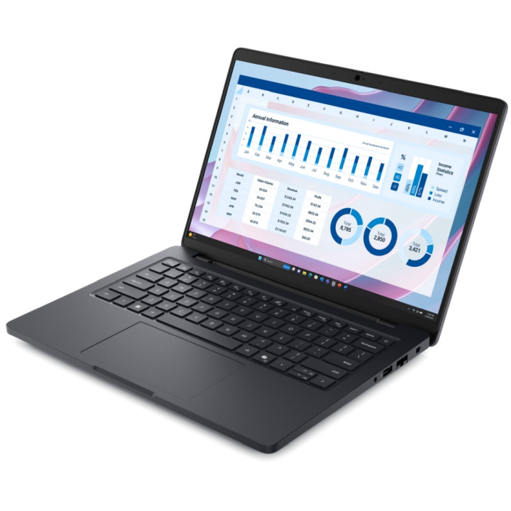 Лаптоп Dell Pro Max 14 MC14255, 14" FHD+ Anti-Glare, AMD Ryzen AI 7 PRO 350, 16GB LPDDR5X 8000MT/s, 512GB SSD Gen4, Windows 11 P
