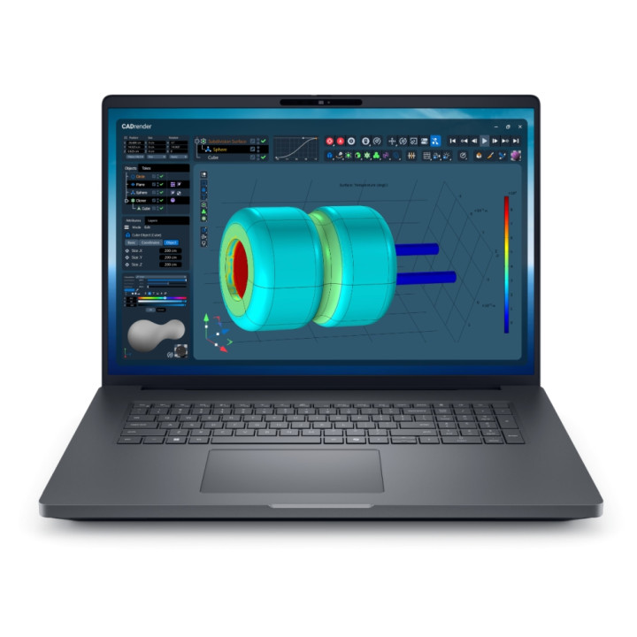 Лаптоп Dell Pro Max 18 Plus MB18250, 18.0" QHD+ (2560x1600) 500nits, Intel Core Ultra 9 285HX, NVIDIA RTX PRO 3000 12GB GDDR7, 6