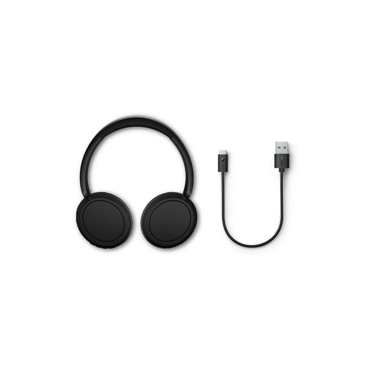 Безжични слушалки Philips, 40mm драйвери, затворена конструкция, черни - TAH5209BK/00 - 8