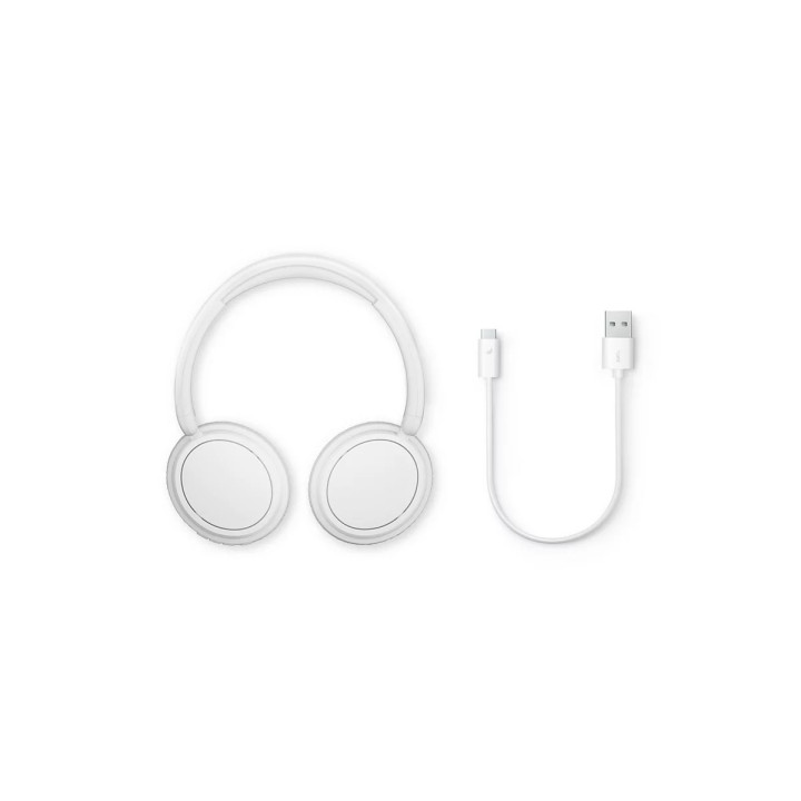Безжични слушалки Philips TAH5209, 40mm динамични драйвери, затворен дизайн, бял - TAH5209WT/00 - 7