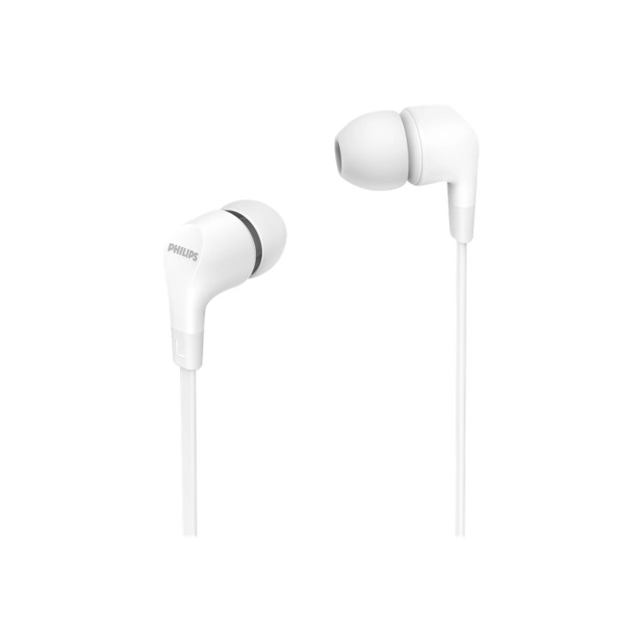 Слушалки Philips TAE1105WT, In-ear 8.6mm, Динамични, жични 3.5mm - TAE1105WT/00 - 1