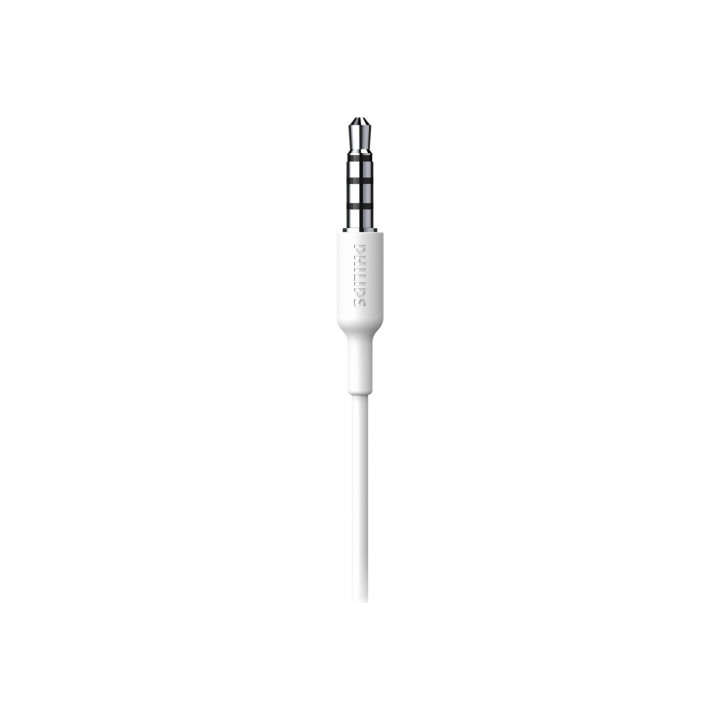 Слушалки Philips InEar Earhook, 15mm динамик, бели, спортни, IPX2 защита - TAA1105WT/00 - 2