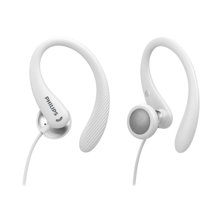 Слушалки Philips InEar Earhook, 15mm динамик, бели, спортни, IPX2 защита - TAA1105WT/00 - 5