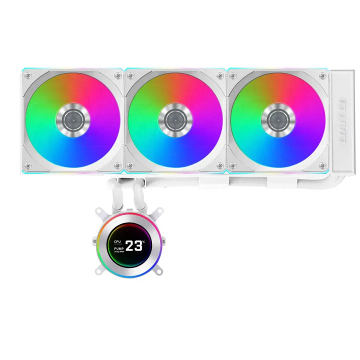 Водно охлаждане за процесор Lian Li HydroShift II LCD-C 360CL ARGB, 360mm, Течностно охлаждане, LCD дисплей - G89.GHS2LCD36RW.00